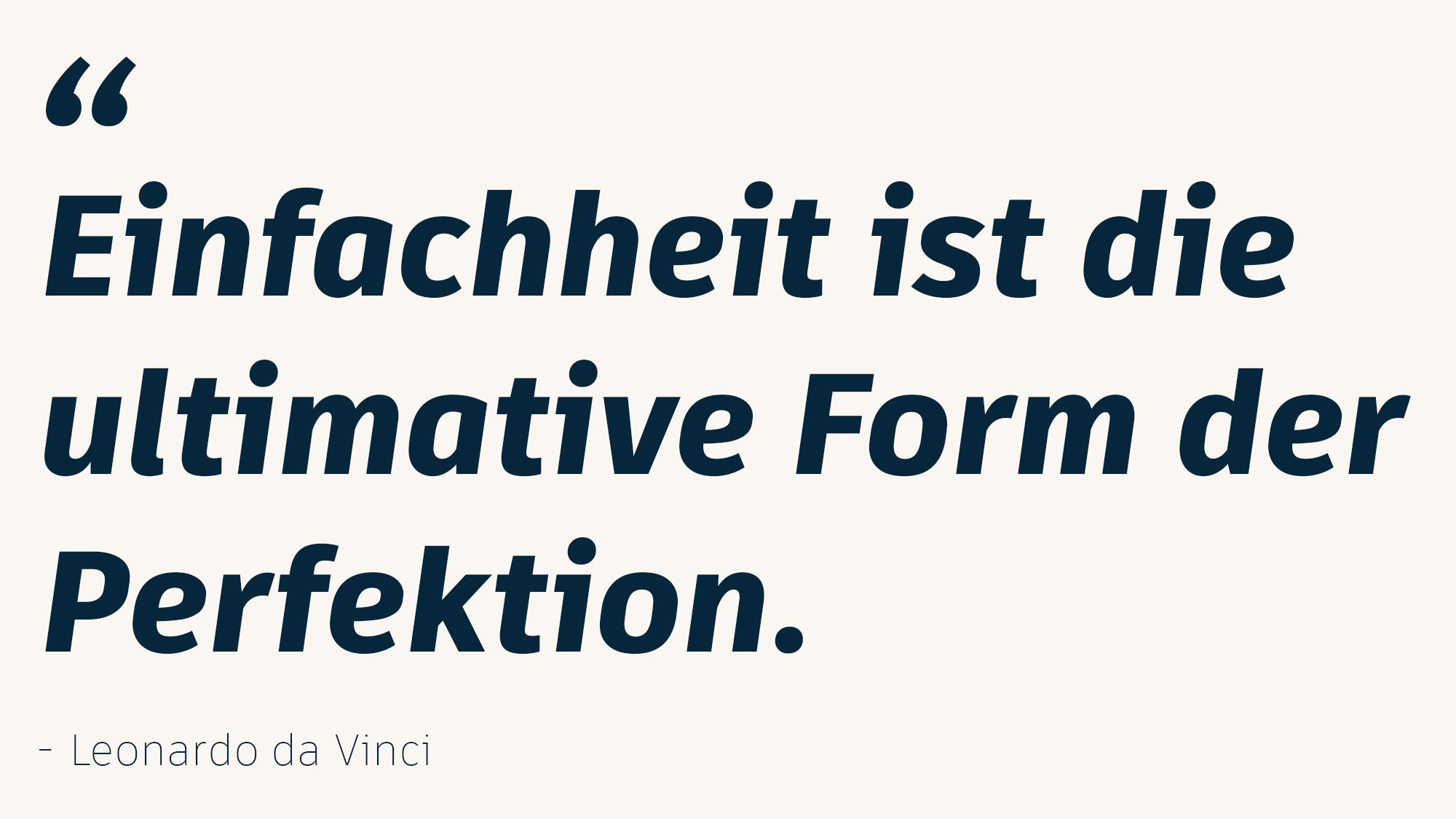 Einfachheit